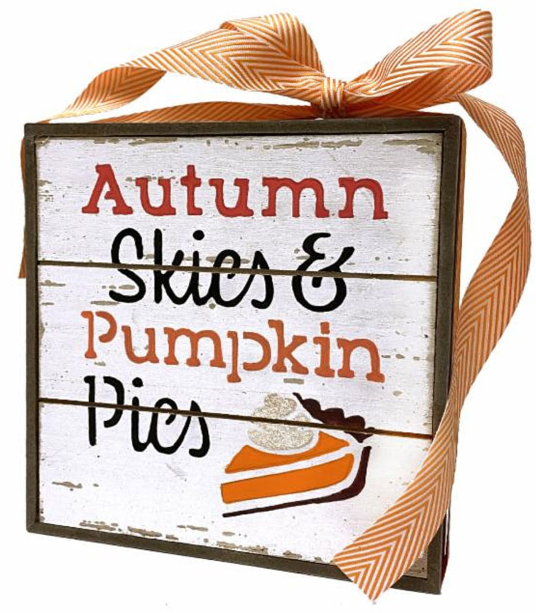 DIY Pumpkin Pie Slat Box