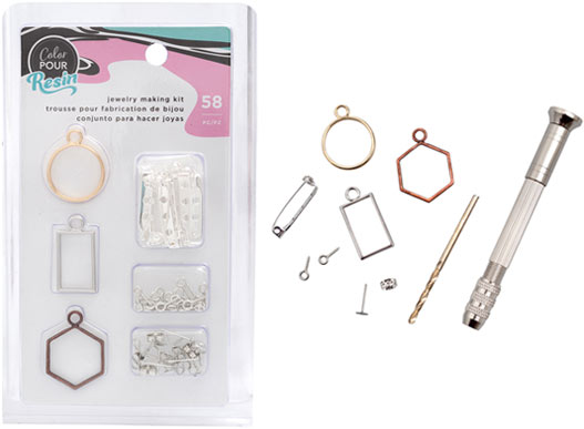 American Crafts Color Pour Resin Jewelry Making Kit 