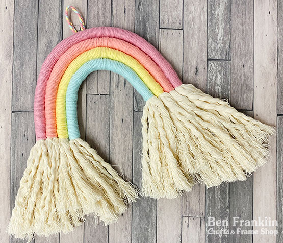 DIY Rainbow Macrame