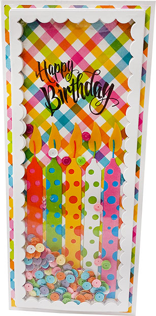 DIY Birthday Shaker Card