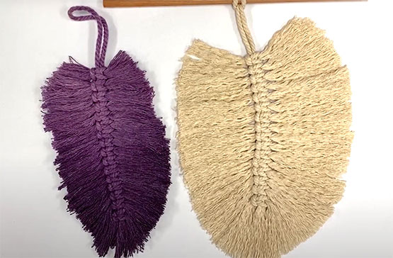 DIY Macrame Feather