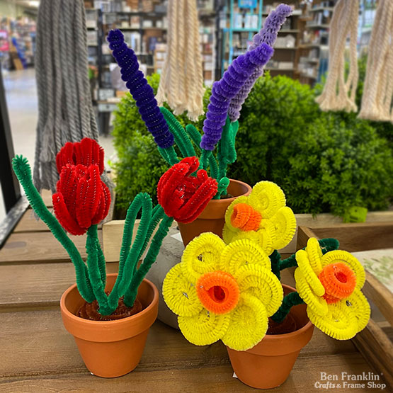 Chenille Stem Flowers