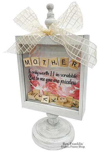 Letter Tile Shadowbox for Mom