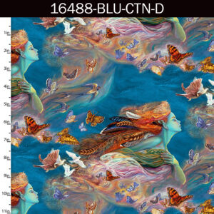 SPIRIT OF FLIGHT by Josephine Wall for 3 Wishes Fabric