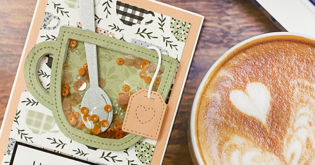 How to make a Tea Cup Shaker Card