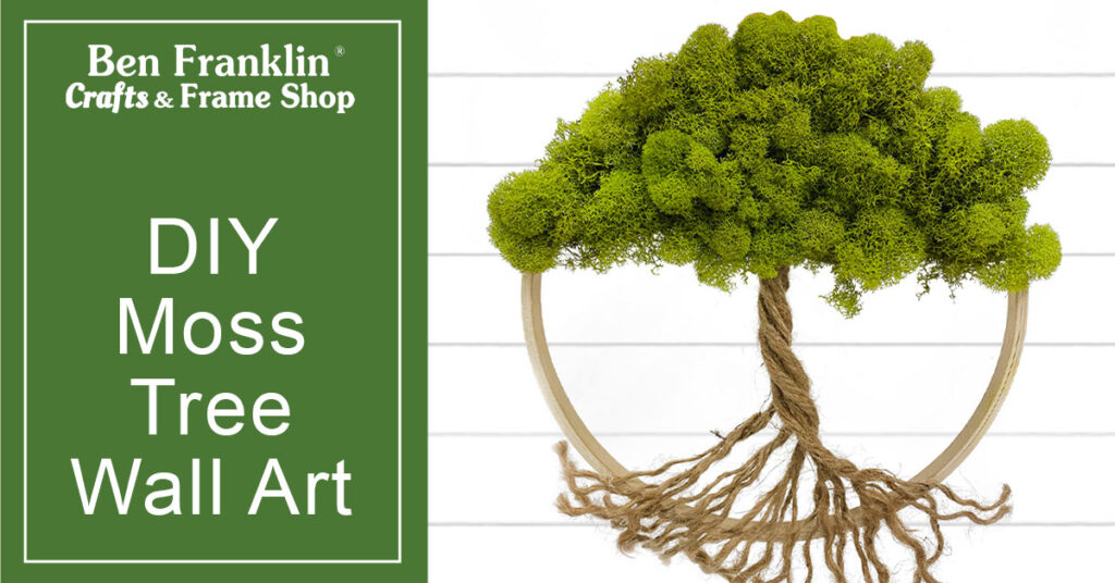 DIY Moss Tree Wall Art