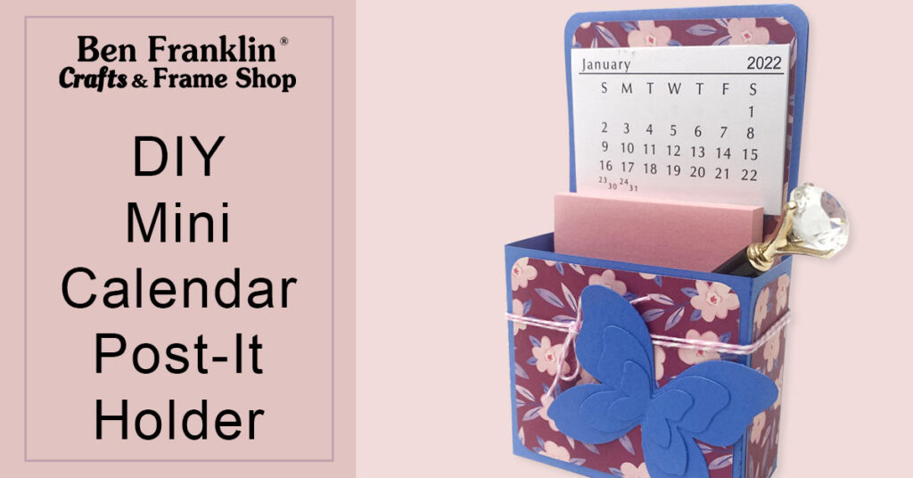 DIY Mini Calendar Post-It Holder