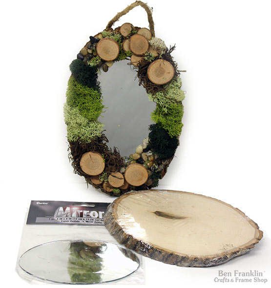 Moss Art Woodsy Mirror