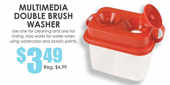 Multimedia Double Brush Washer