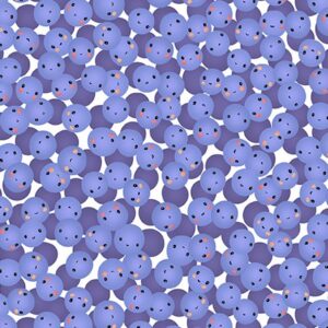 A Bushel and a peck purple fabric
