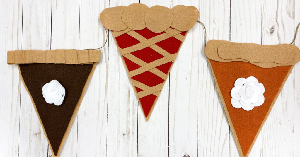 DIY Felt Pie Banner