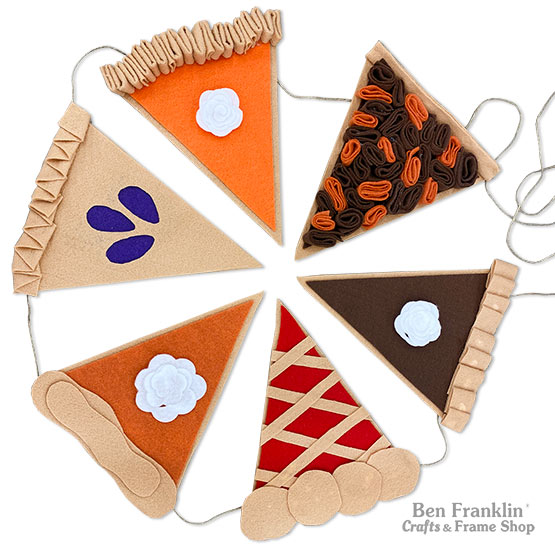 DIY Felt Pie Banner