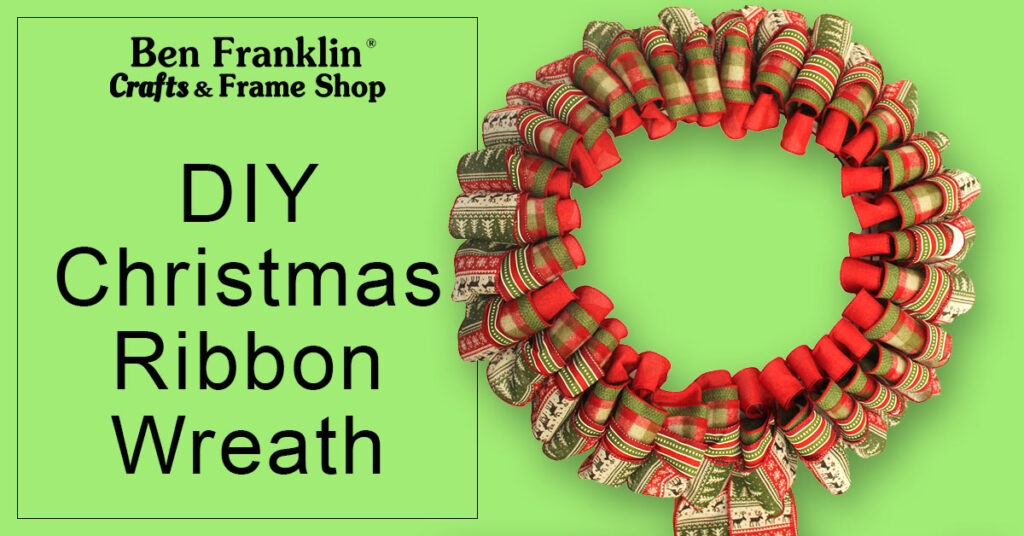 DIY Ribbon Christmas Wreath