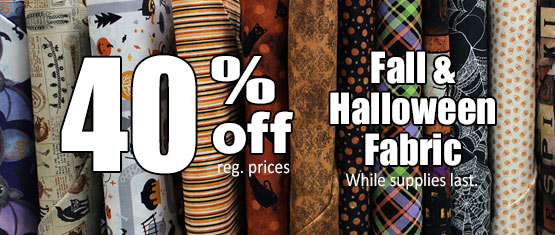 Fall & Halloween Fabric Sale