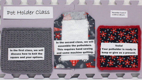 Knitting Pot Holder class