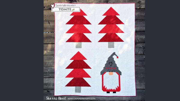 Scandinavian Tomte Lap Quilt