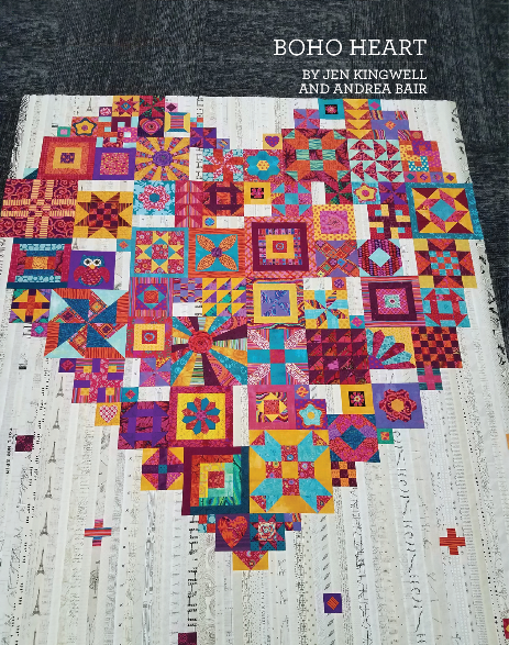 Boho Heart Quilt Pattern for Saturday Sampler