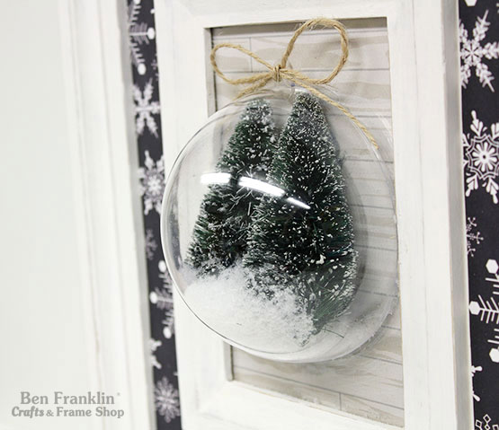 DIY Trees in Ornament Frame