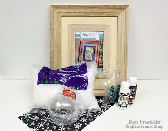 DIY Trees in Ornament Frame