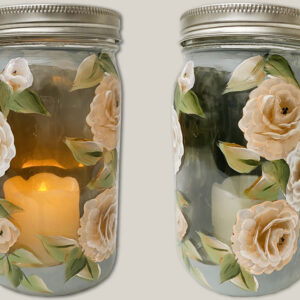 Glass Painting Roses