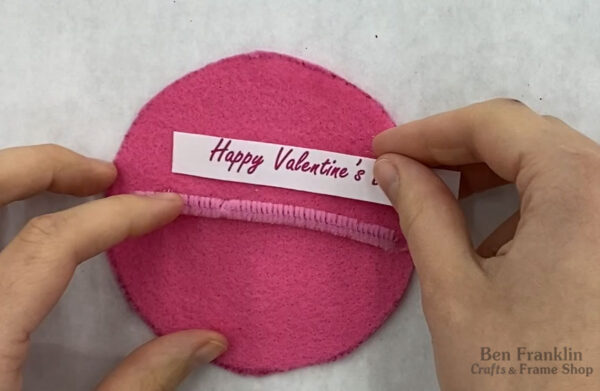 DIY Valentine Felt Fortune Cookie