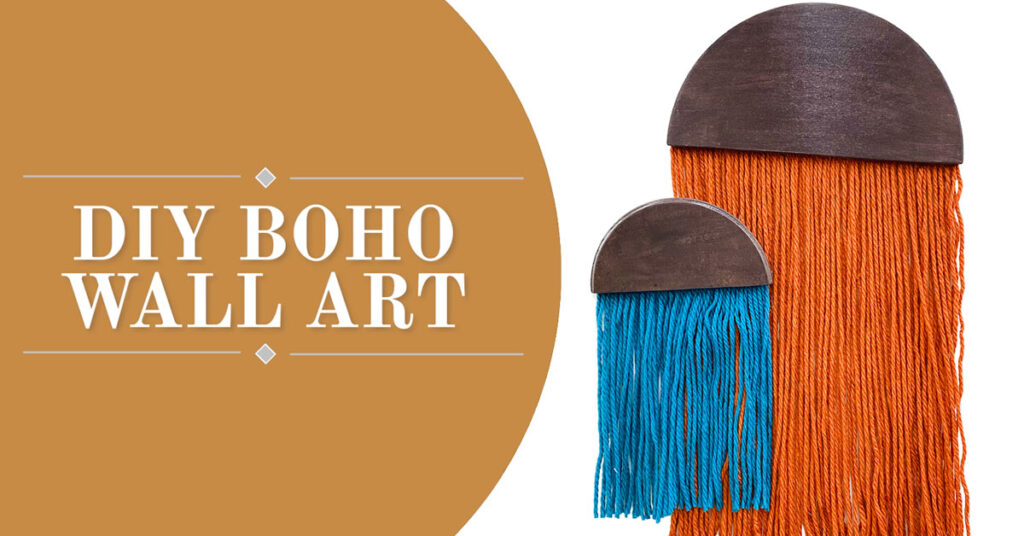 DIY Boho Wall Yarn Art