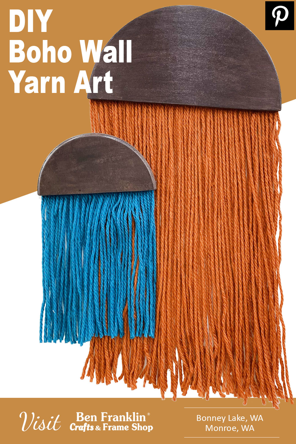 DIY Boho Wall Yarn Art PIN
