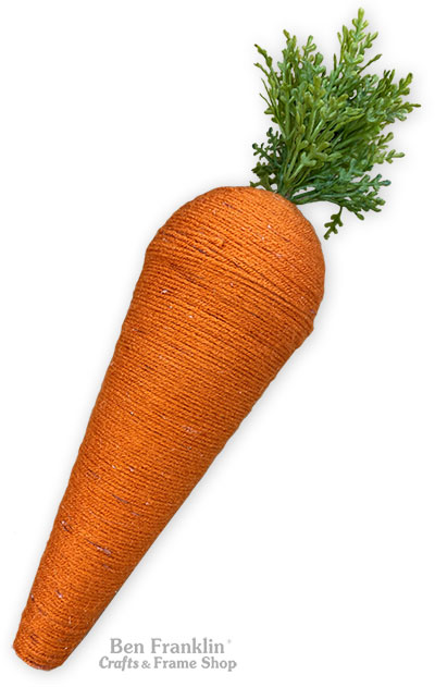 DIY Foam and Yarn Carrots