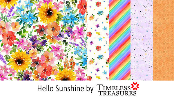 Hello Sunshine fabric by Timeless Treasures