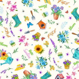 Hello Sunshine fabric by Katie Hennagir