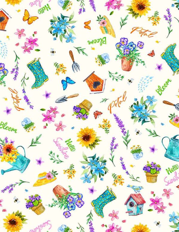 Hello Sunshine fabric by Katie Hennagir