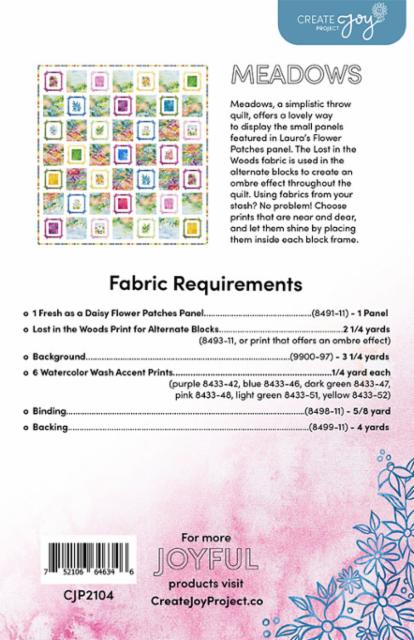 Meadows Quilt Pattern using Fresh As A Daisy fabric collection