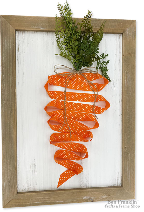 DIY Ribbon Carrot Sign