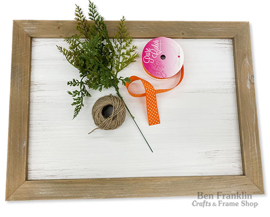 DIY Ribbon Carrot Sign - supplies