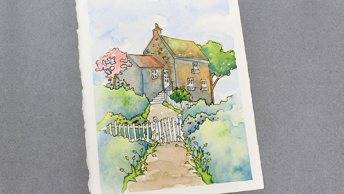 Watercolor Painting Class: Spring House
