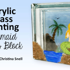 Acrylic Painting on Glass - Mermaid