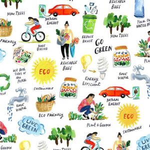 Earth Day fabric by Dear Stella