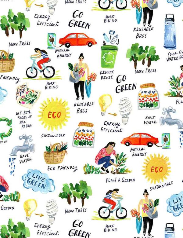 Earth Day fabric by Dear Stella