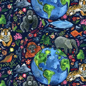 Earth Day fabric by Dear Stella