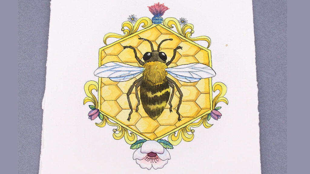 Watercolor Painting Class - Honey Bee