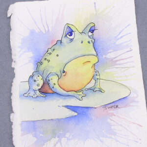 Watercolor Painting Class - Frog