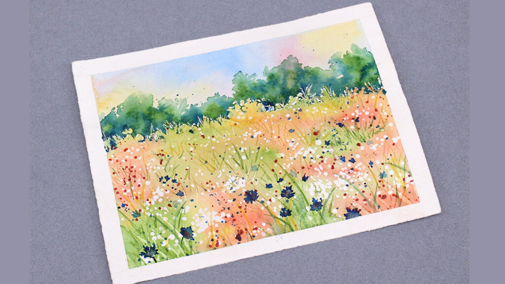 Watercolor Painting Class - Meadow