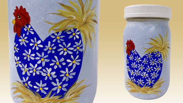 Glass Painting Mama Chicken