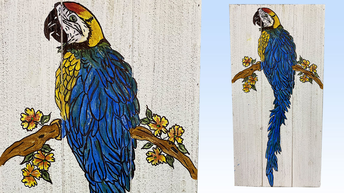 Acrylic Painting class - Parrot