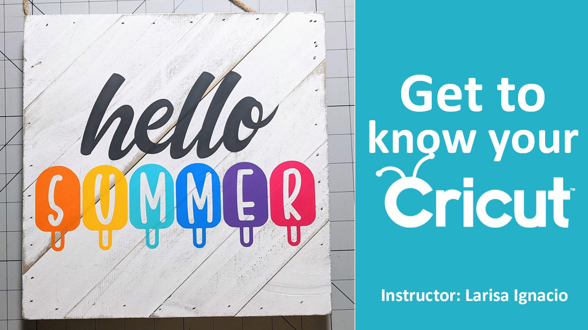 Get to know your Cricut - summer pallet
