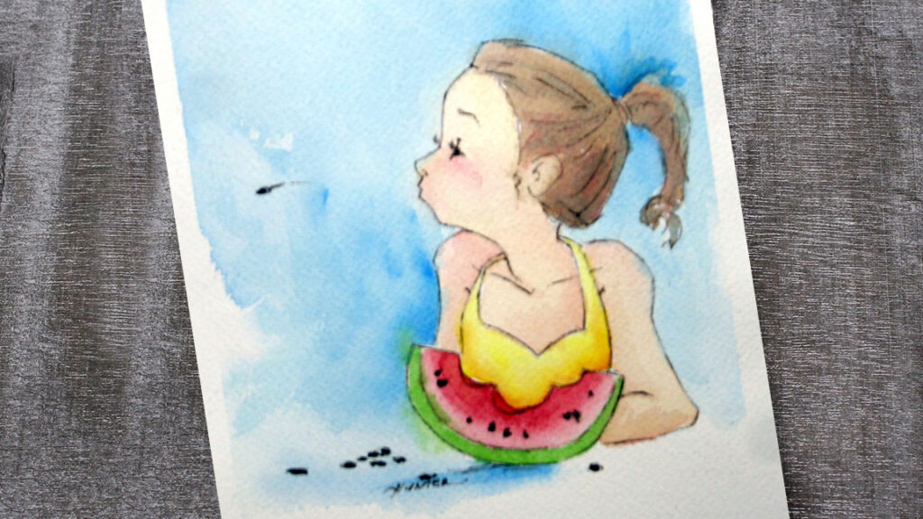 Watercolor Painting class: Watermelon
