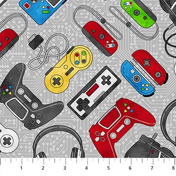 Gaming Zone fabric by Northcott