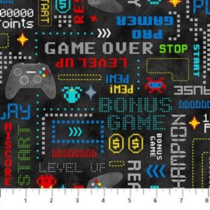 Gaming Zone fabric by Northcott