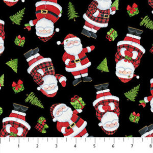 Santa's Tree Farm fabric by Deborah Edwards for Northcott