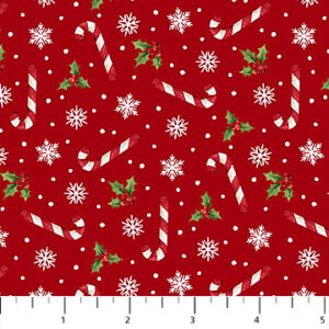 Santa's Tree Farm fabric by Deborah Edwards for Northcott